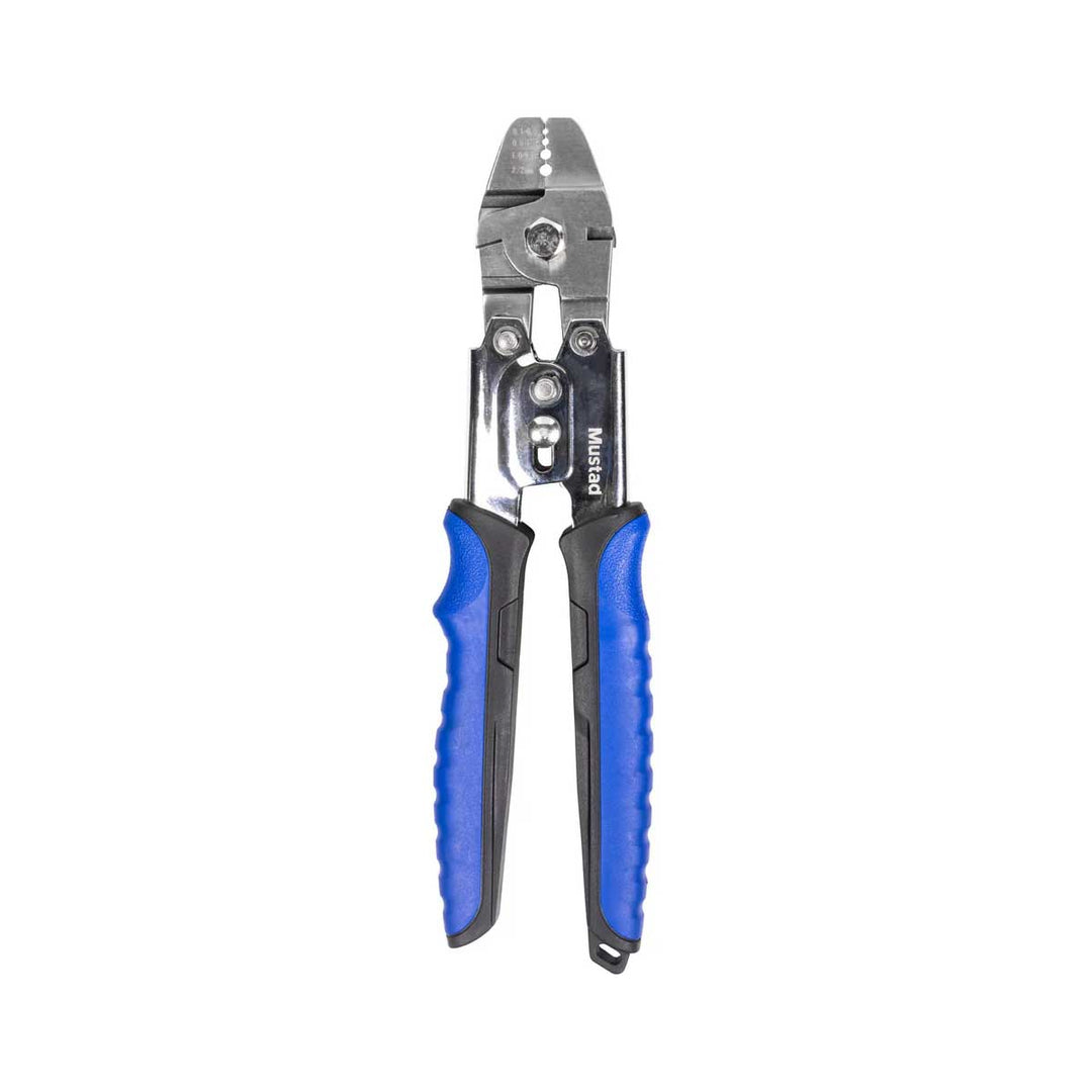 10" Mustad Crimping Tool – Heavy-Duty Fishing Crimper with Non-Slip Handles
