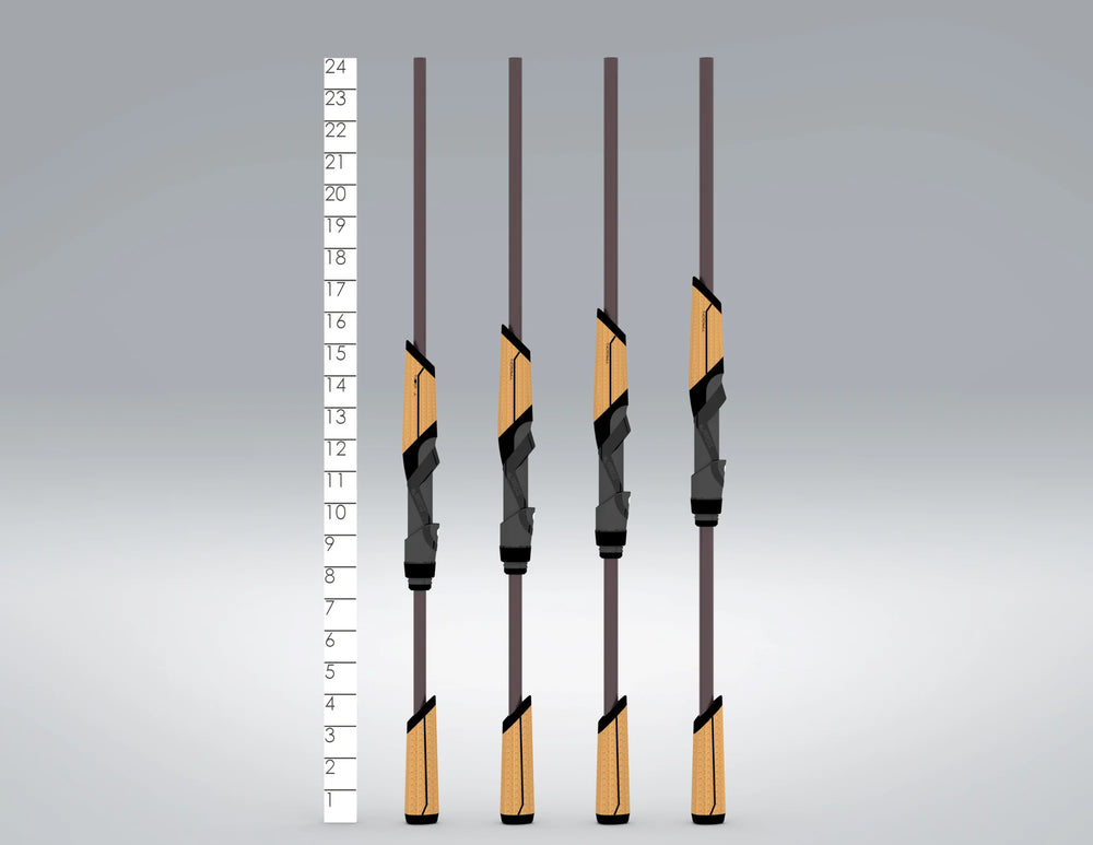 Full-length St. Croix Mojo Bass Trigon Spinning Rod