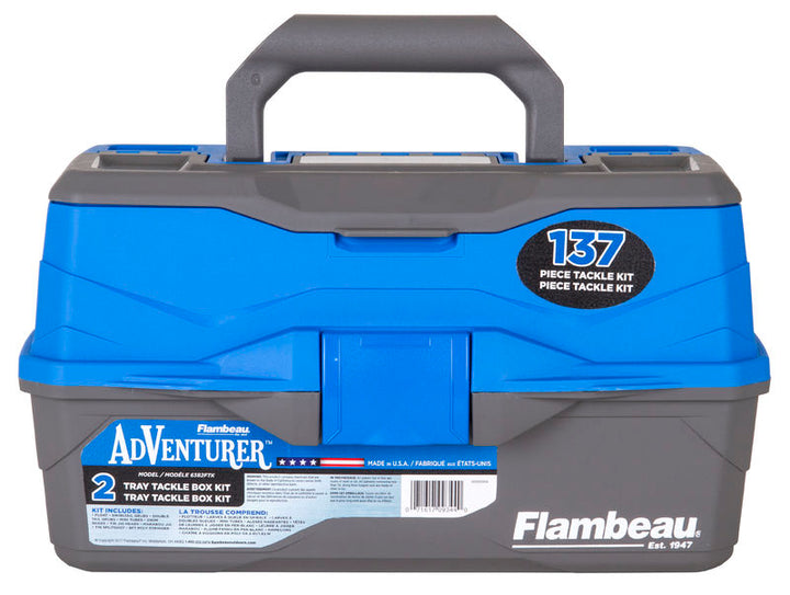Adventure 2-Tray 137 Piece Tackle Box Kit