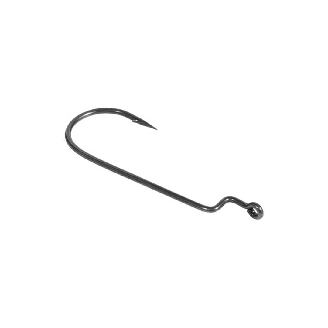BKK Offset Worm Round Bend Hook – wide-gap offset hook for soft plastic worms and finesse rigs