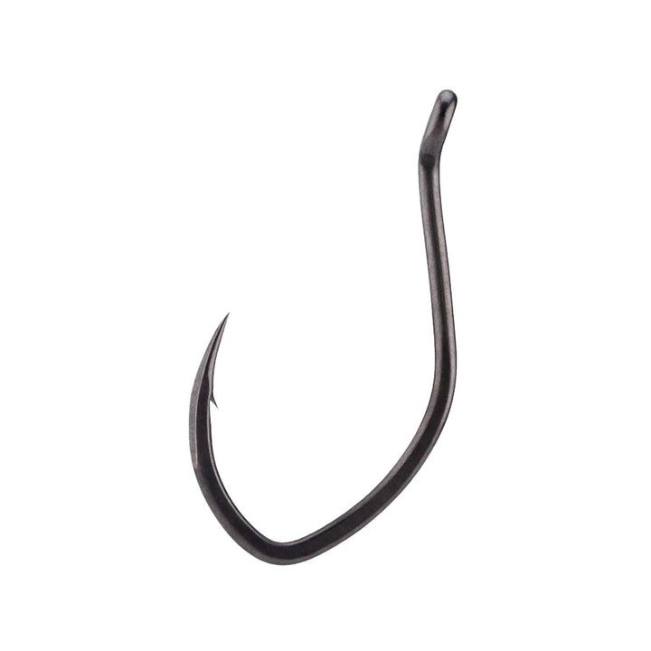 BKK Beastly Cat Hook thick-wire offset J‑hook with Super‑Slide finish and welded ring eye