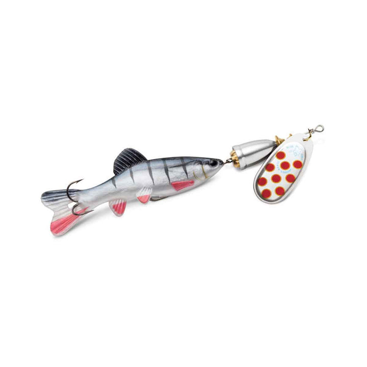 Blue Fox Vibrax Chaser – inline spinner with blade and flashy tail for trout and bass