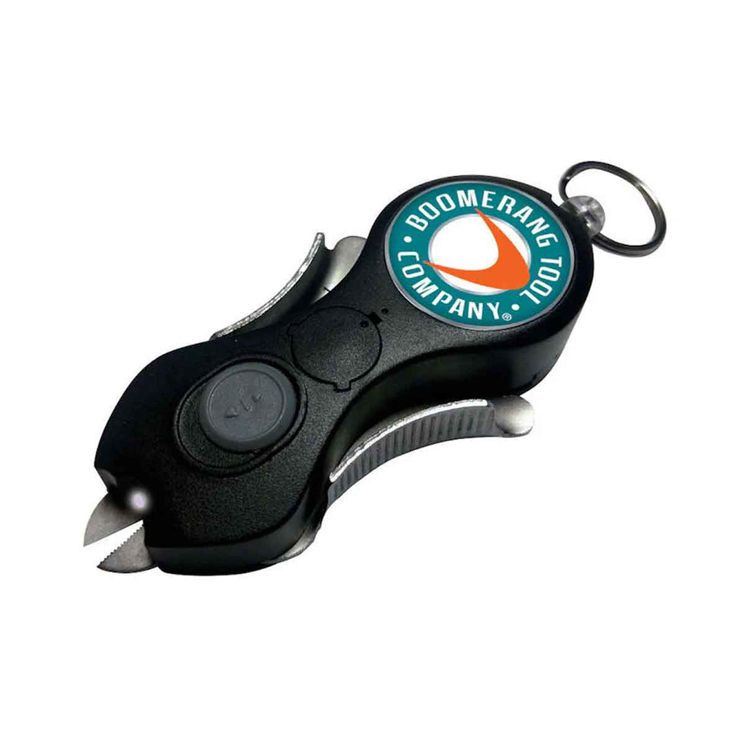 Boomerang Tool Company Original Fishing SNIP Line Cutter with stainless steel blades and retractable tether