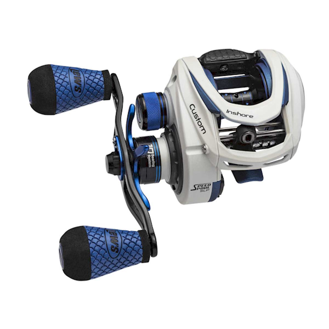 Lew's Custom Inshore SLP Casting Reel – Saltwater Low-Profile Baitcaster with 10 Bearings and 20 lb Drag