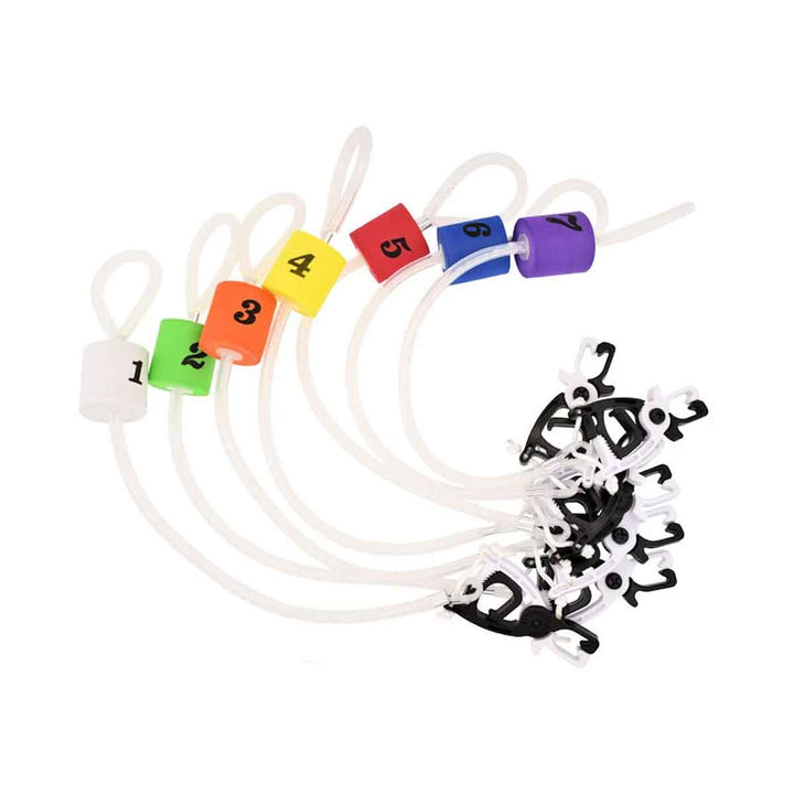 Cal Coast Fishing Clip-N-Cull 2.0 culling system with non-puncture clips and color-coded numbered tags for bass fishing tournaments.