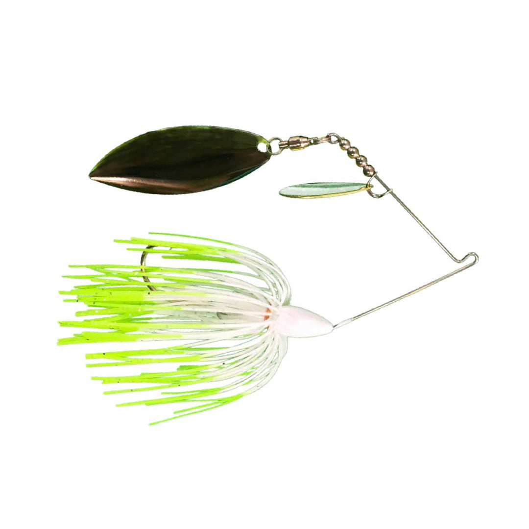Blue Rock Classic Tandem Willow and Colorado blade spinnerbait with lifelike silicone skirt