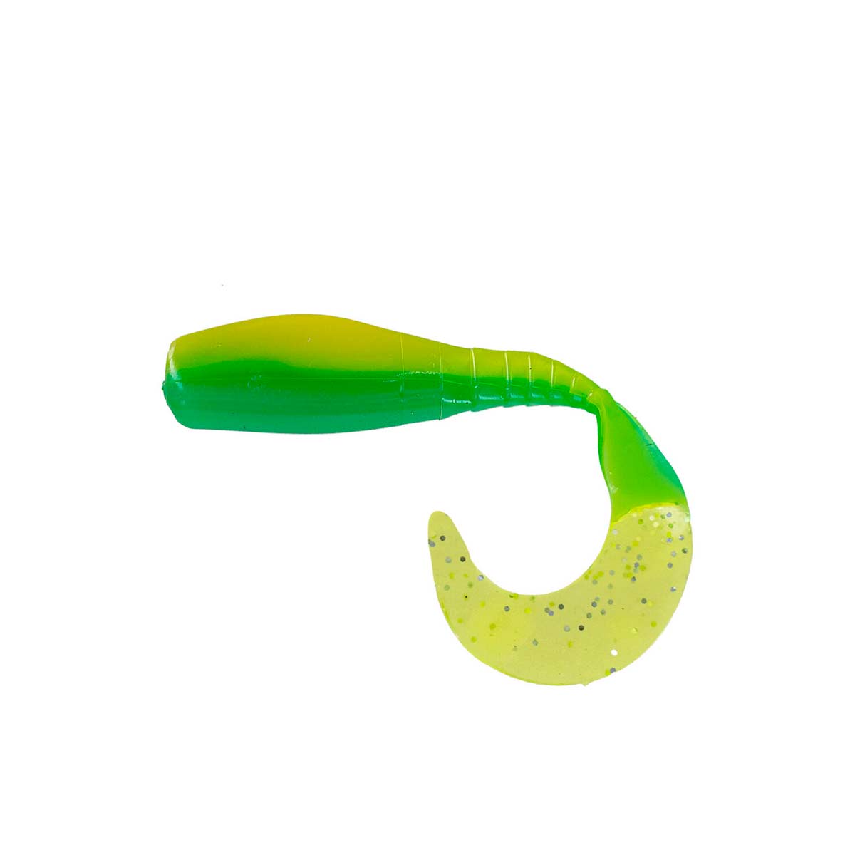 Curly Tail Crappie Minnow_Tractor Green Glo