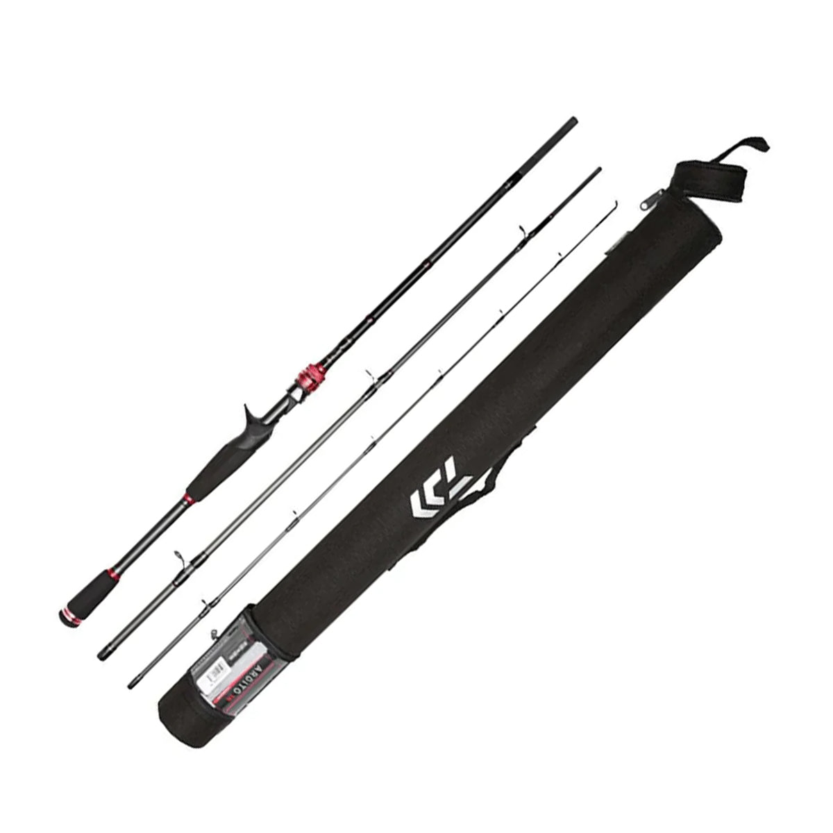 Daiwa Ardito Travel Casting Rod – Compact 3-Piece HVF Carbon Rod with Travel Case & One-Piece Feel – Fishermans Central