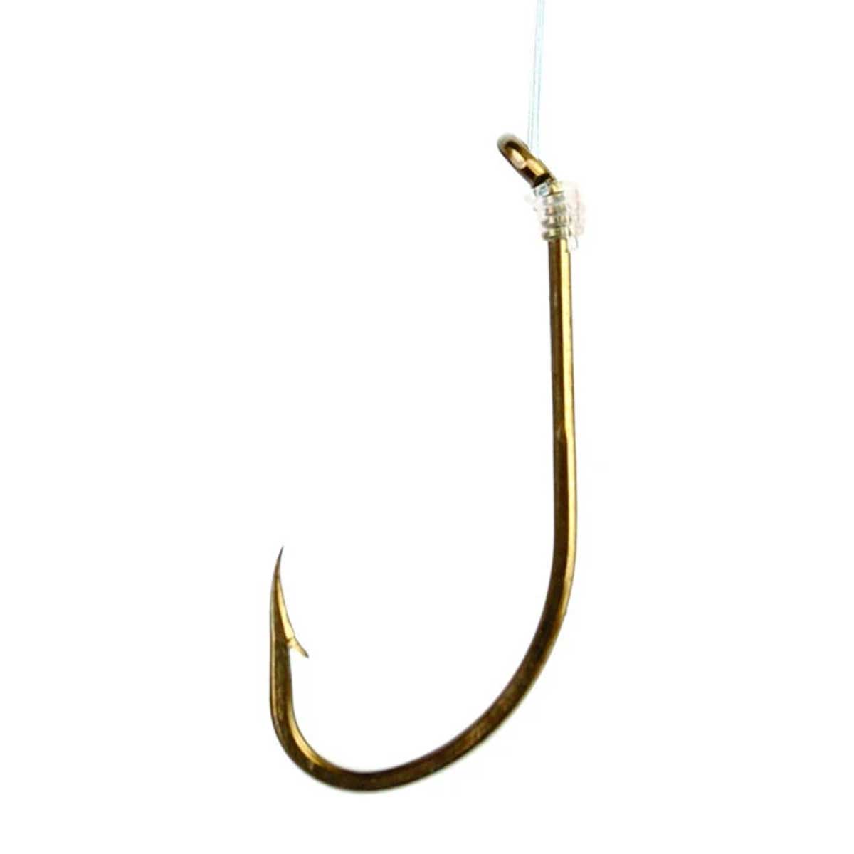 Eagle Claw Plain Shank Snell – Pre Snelled Ready-to-Fish Hook – Fishermans Central
