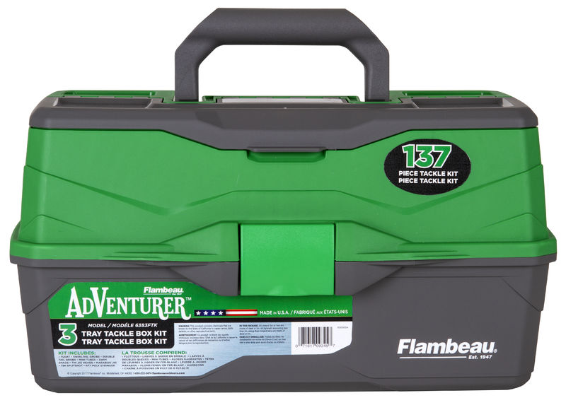 Adventure 3-Tray 137-Piece Tackle Box Kit Fishermans Central Adventure 3-Tray 137-Piece Tackle Box Kit Fishermans Central