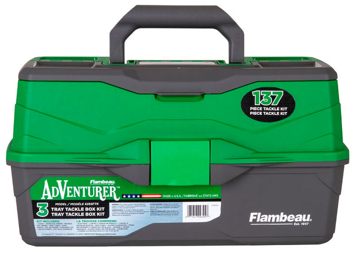 Adventure 3-Tray 137-Piece Tackle Box Kit