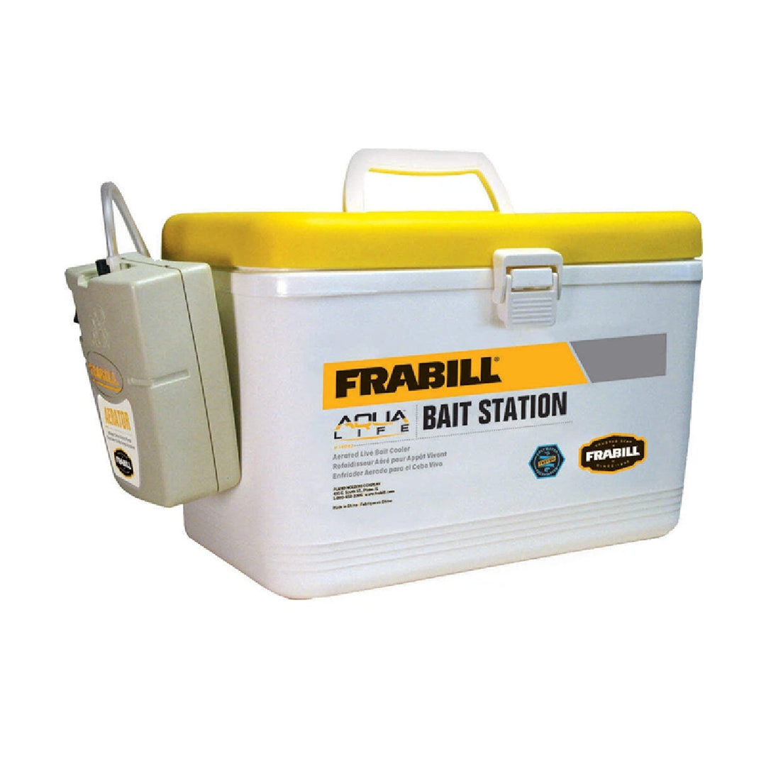 Frabill Bait Box 8 QT with lid closed – full product view