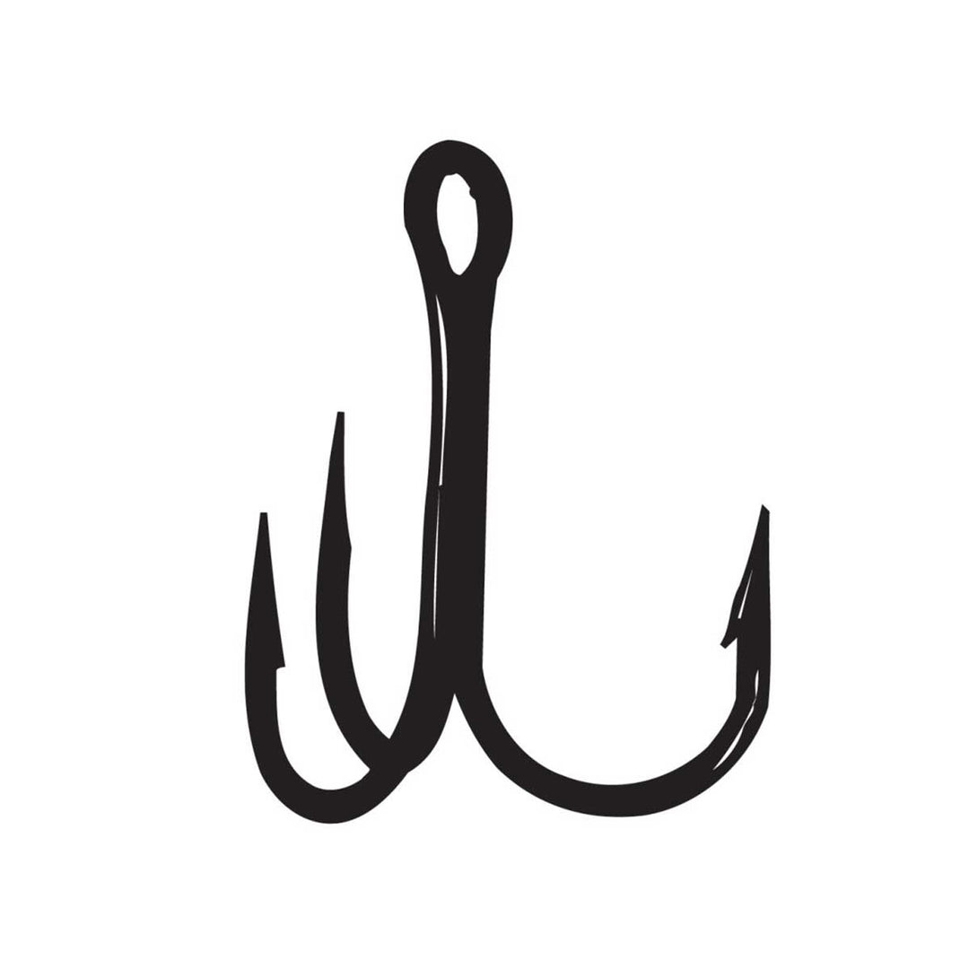 Gamakatsu 2X Strong Round Bend Treble Hook