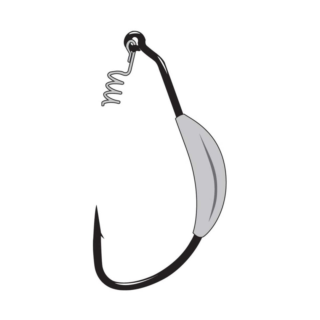 Gamakatsu EWG Weighted Superline Spring Lock Hook for swimbaits and soft plastics