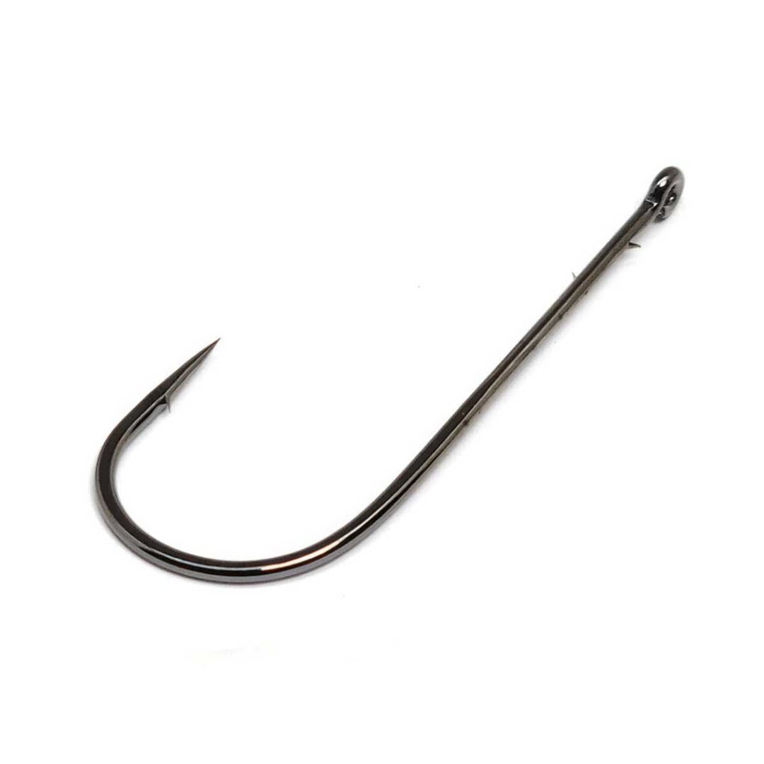 Gamakatsu Worm Straight Shank Round Bend Hook for soft plastic fishing baits