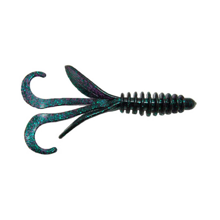 Gene Larew HooDaddy Jr. 4.5" Soft Plastic Creature Bait – Green Pumpkin Color