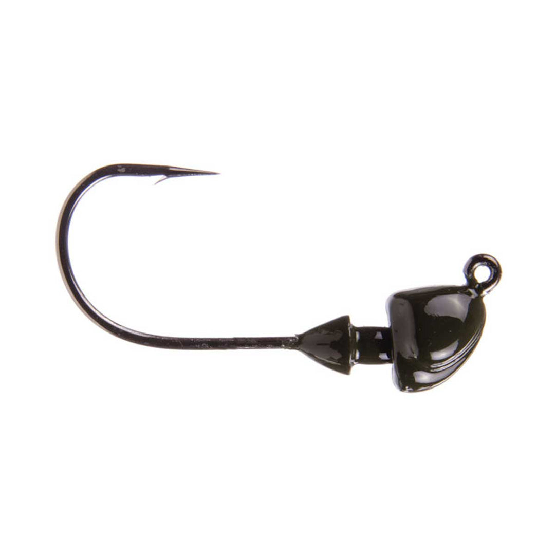 Strike King Squadron Swimbait Jig Head with lifelike 3D eyes and heavy-duty black nickel hook for swimbaits