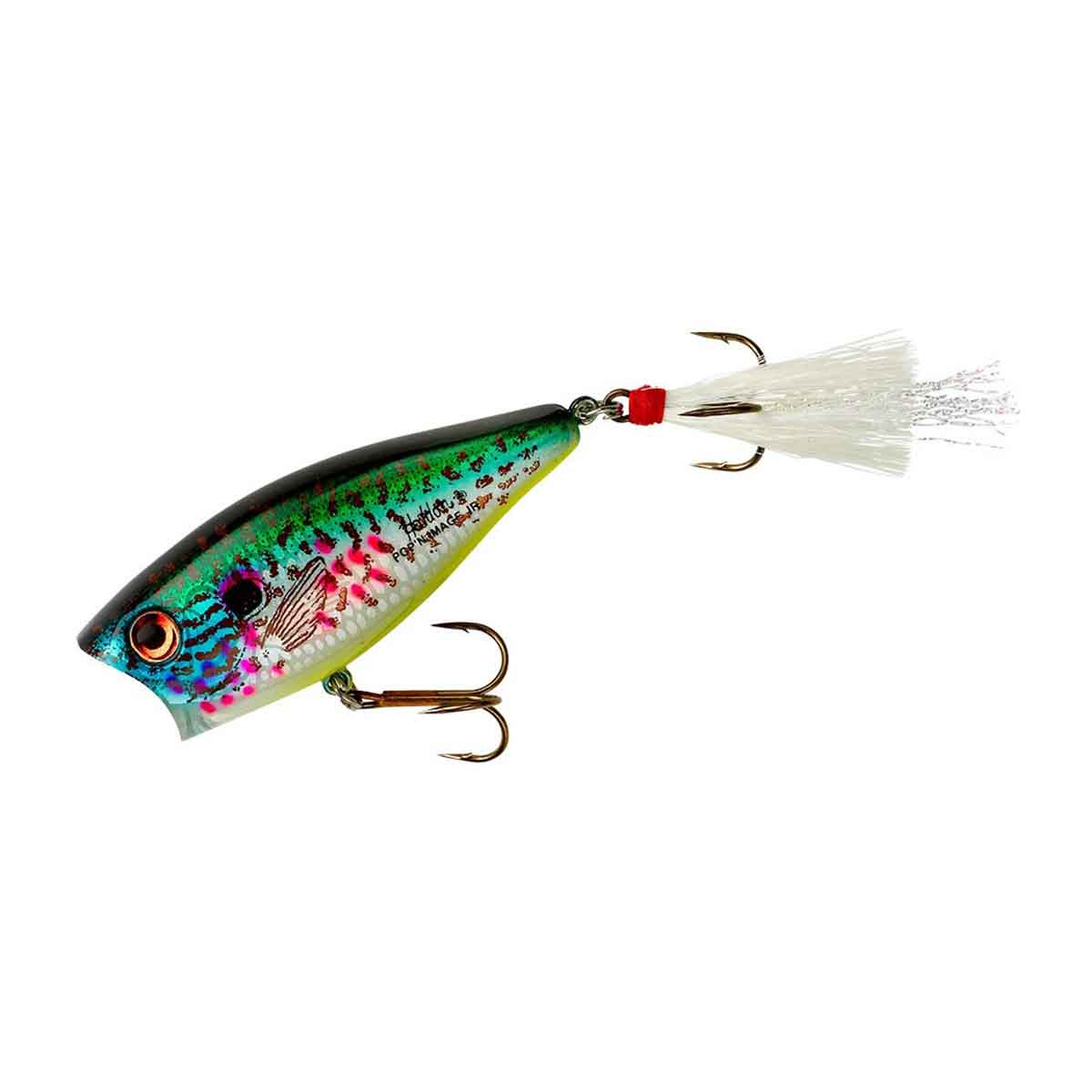 fish lure pop top Heddon Pop'n Image which only reveals itself Color:SUPER-GLO EXO RED MVD Reel Soft Arrow Brand_E-Eye Inc.