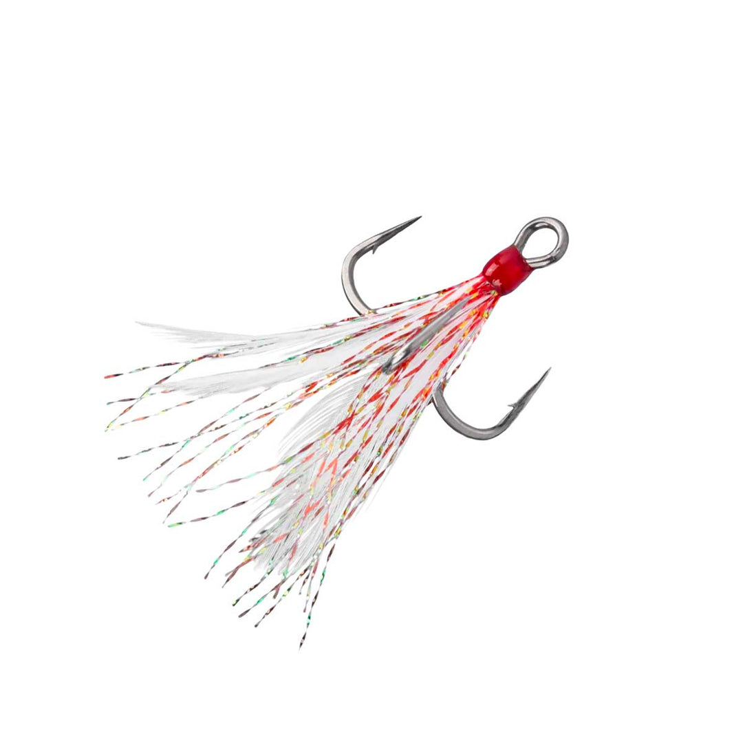 Mustad Alpha Point Feathered In-Line Triple Grip Treble Hook