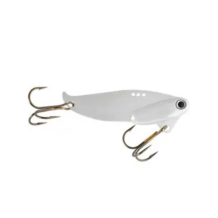 Buckeye Lures Jiggin Blade with metal body and vibrating blade design for vertical jigging and deep-water bass fishing