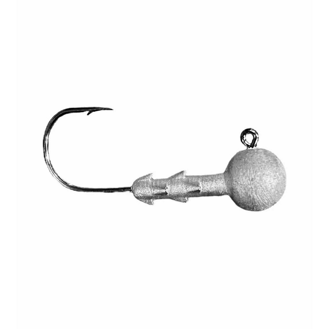 Blue Rock Mini Mack Ball Head finesse jig with round head and light-wire hook for tubes and panfish