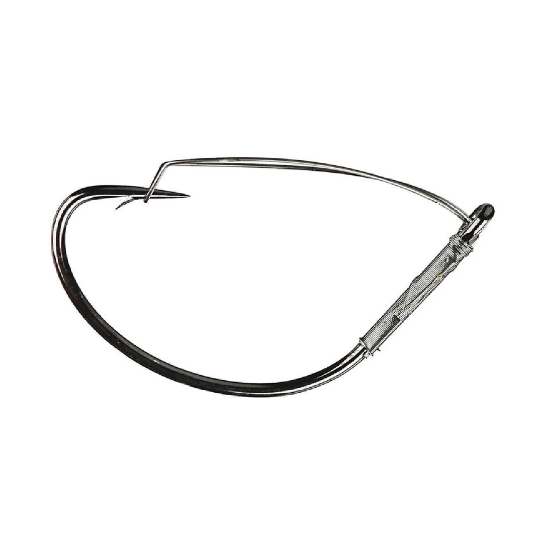 Mustad Wide Gap Weedless Hook for bass fishing