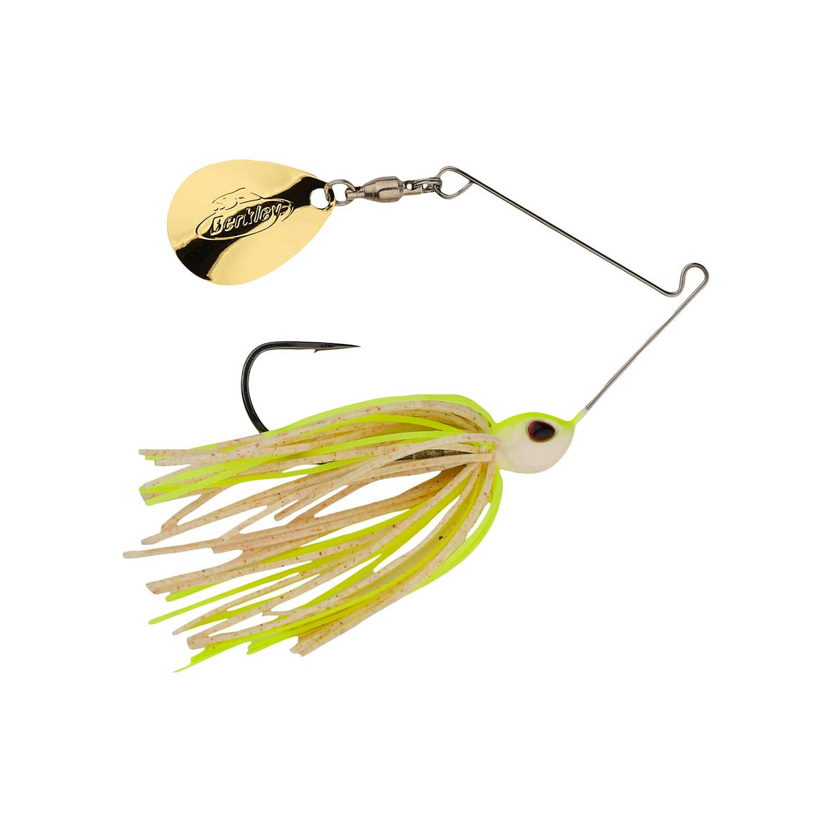 PB C Finesse Spinnerbait_White Chartreuse