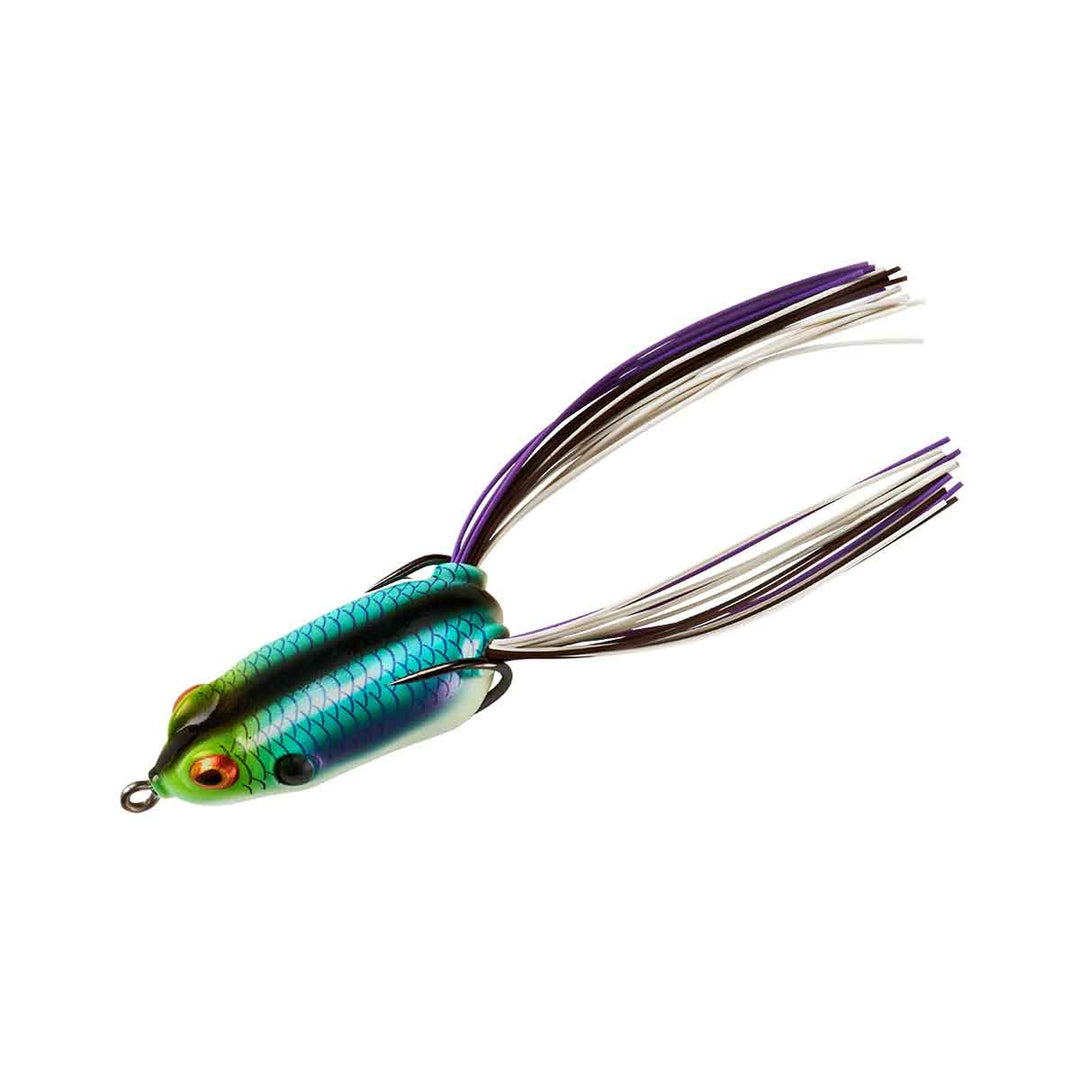 Booyah Pad Crasher Jr. – Compact Hollow Body Weedless Frog Lure for Bass