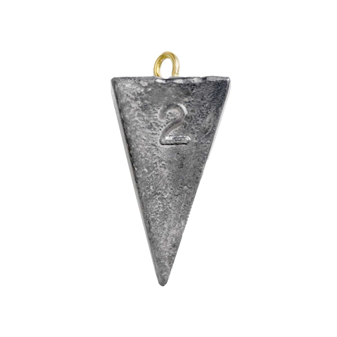 Bullet Weights Pyramid Sinker – Pointed Surf Fishing Sinker for Anchoring in Current or Waves