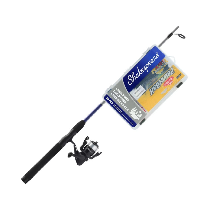 Shakespeare Catch More Fish Spinning Combo with tackle kit and rod