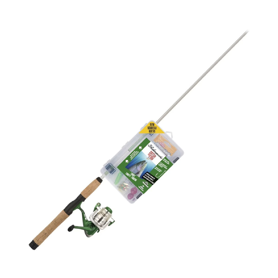 Shakespeare Catch More Fish Spinning Combo with tackle kit and rod