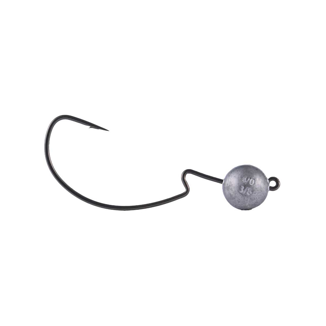 BKK Silent Chaser 1X EWG Round Head – weedless jig head with extra wide gap hook for soft plastics
