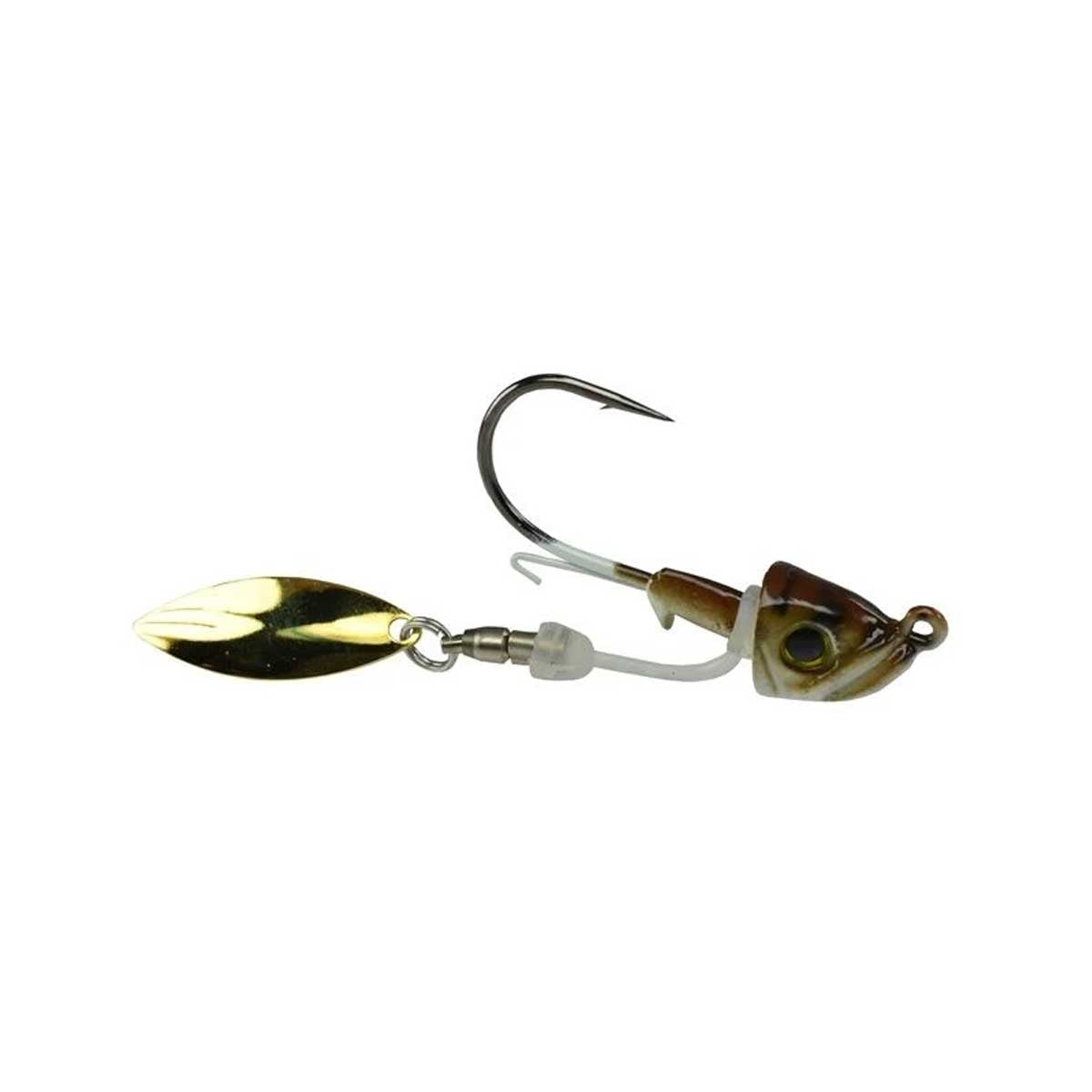 Single Barrel Underspin_Green Pumpkin Tiger/Gold Blade*