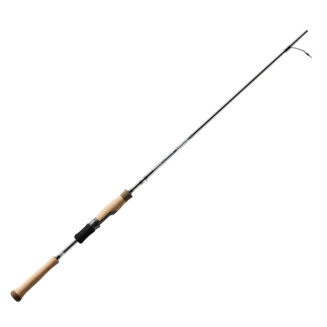 St. Croix Avid Walleye Spinning Rod full profile with cork handle