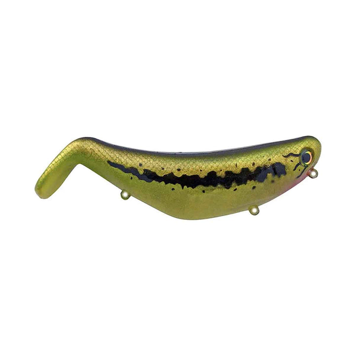 Bill Lewis Stutter Step topwater fishing lure with kick-out tail and side-stepping action
