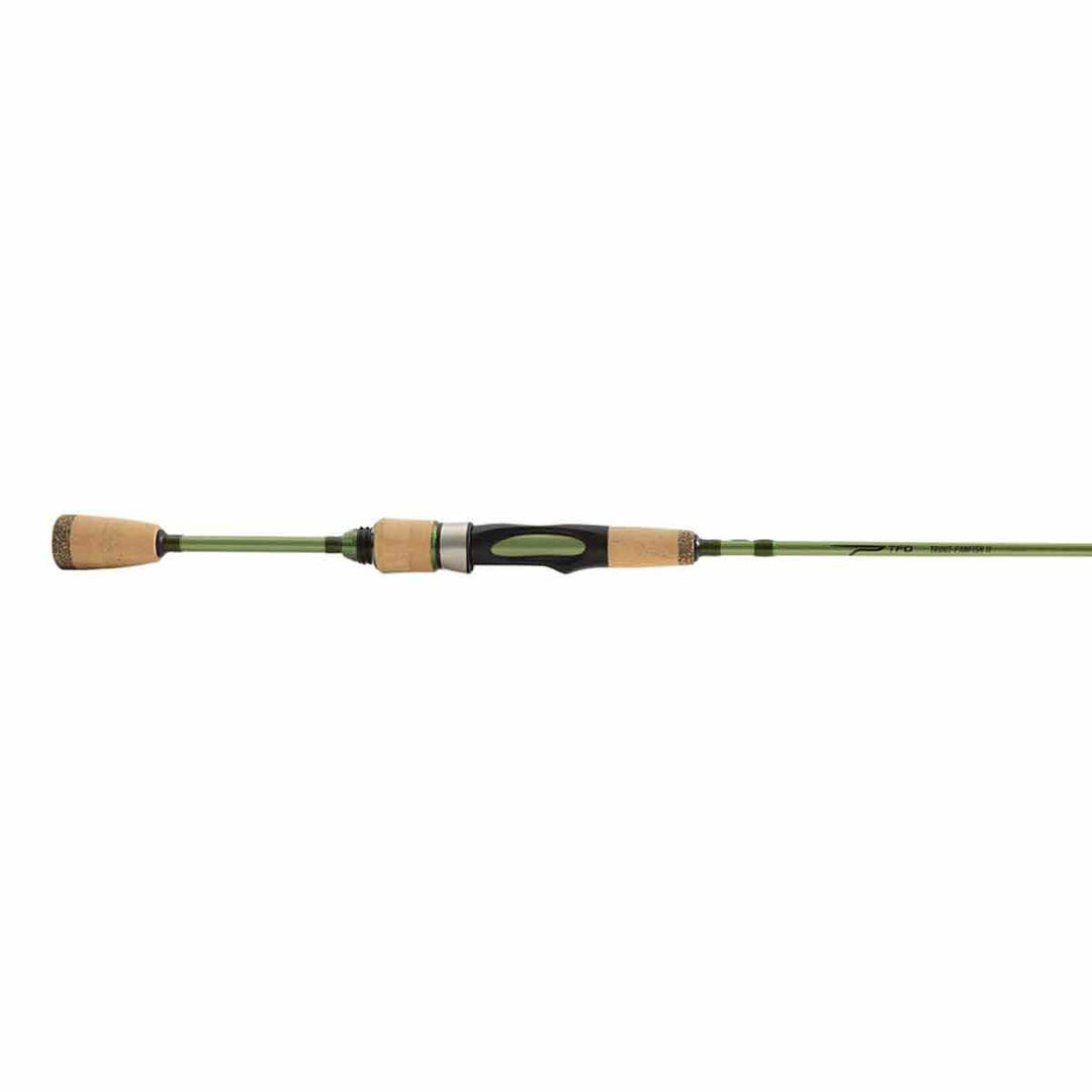 TFO Trout-Panfish II spinning rod full profile with cork handle