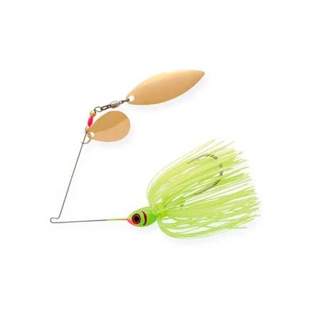 Booyah Tandem Blade Spinnerbait – Dual Blade Spinnerbait for Bass with Colorado and Willow Blades
