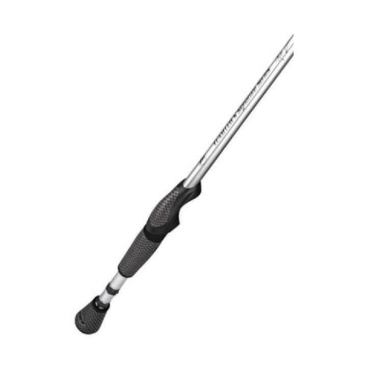 Close-up of Lew’s skeletal reel seat on Signature Series rod