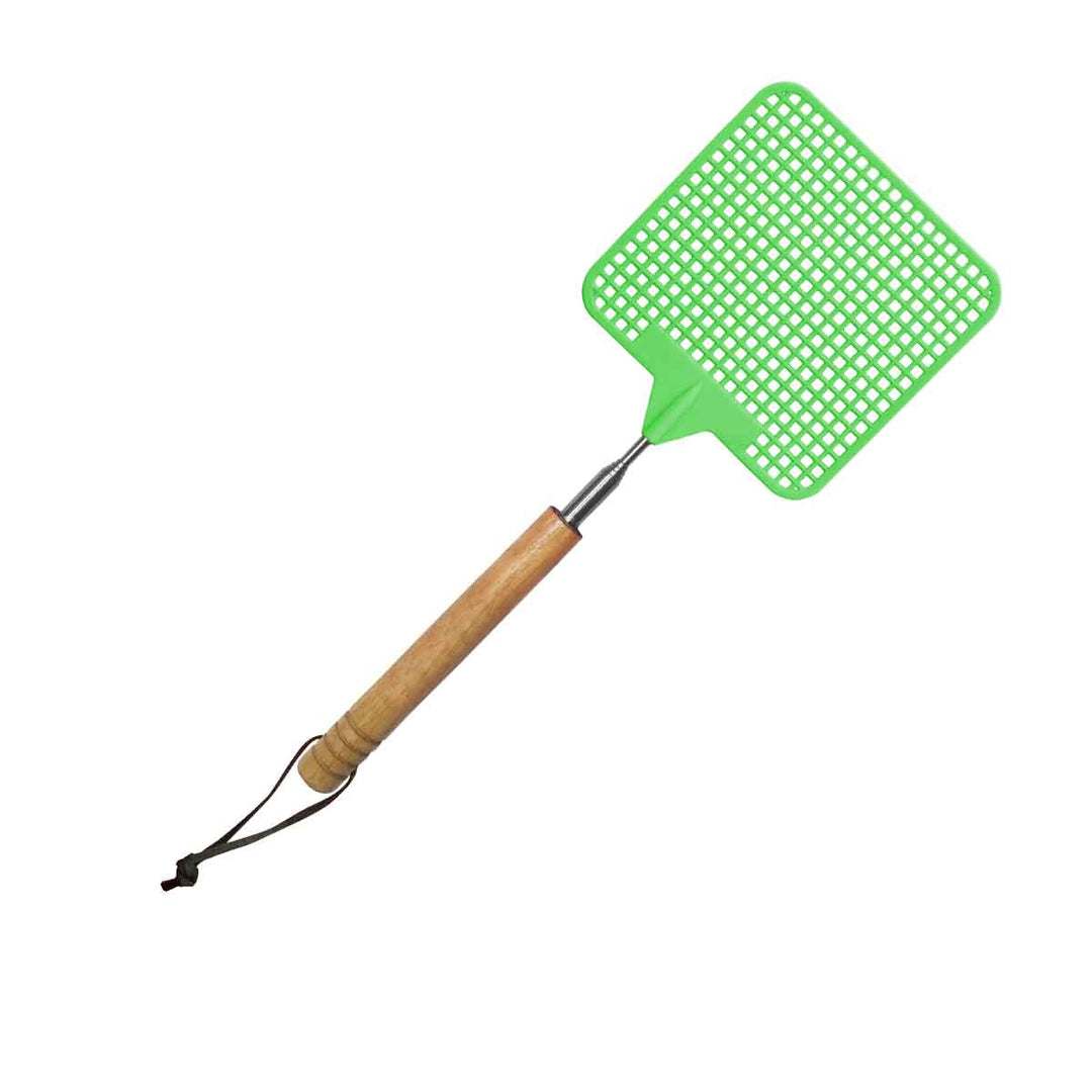 Coghlan’s Telescopic Fly Swatter extended with wooden handle