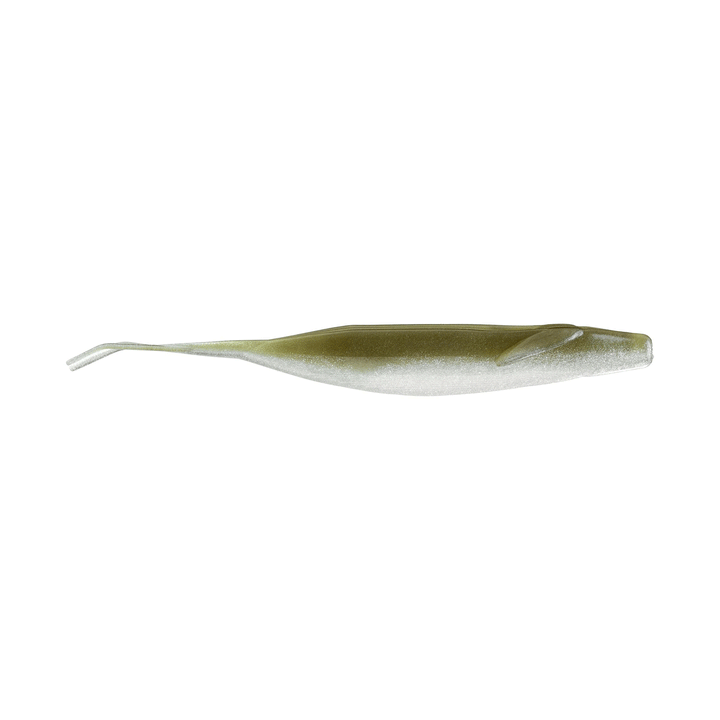 Zoom Winged Fluke soft plastic jerkbait in Tennessee Shad w flakes with lifelike winged fins
