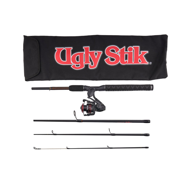 Ugly Stik GX2 4 pc Travel Spinning Combo 6'