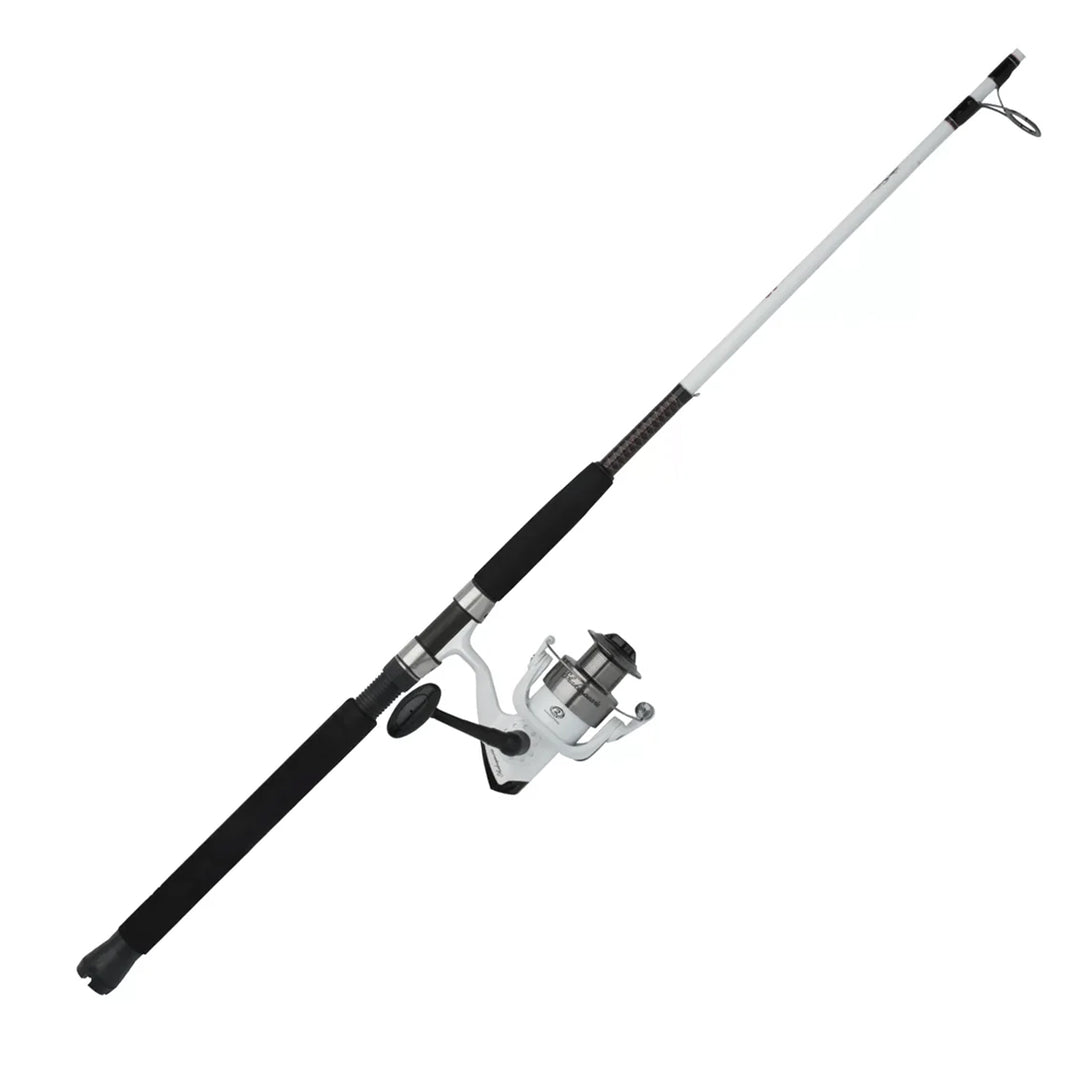 Close-up of Ugly Stik Catfish Combo EVA Handle and Stainless Steel Guides