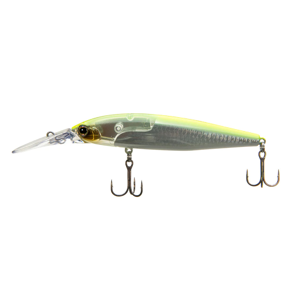 World Diver Flashboost Jerkbait_Chartruese Silver