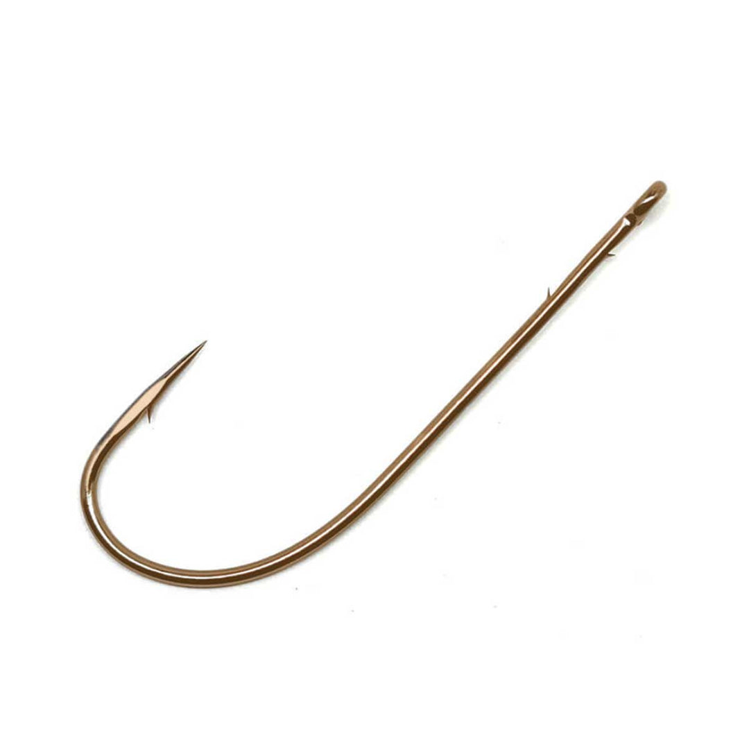 Gamakatsu Worm Hook with straight shank and barbed keeper for soft plastic bass fishing