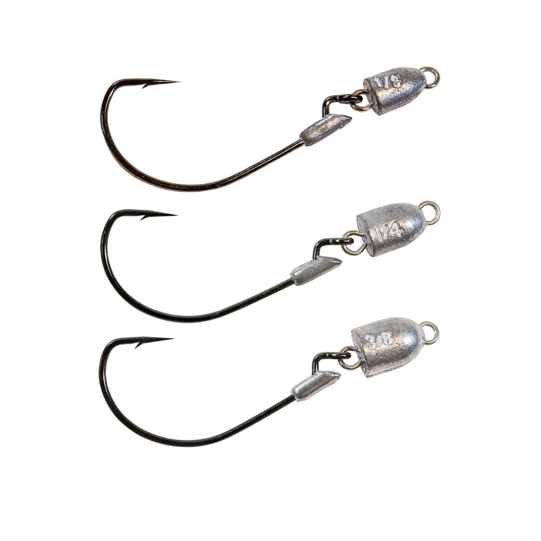 Z-Man SnakeLockZ Jighead with articulated head and weighted hook for weedless rigging