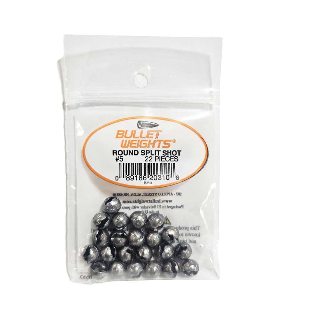 Bullet Weights Round Split Shot Sinker 2025