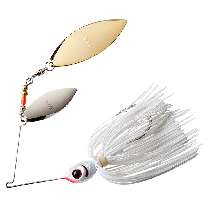 Double Willow Blade Spinnerbait_Snow White
