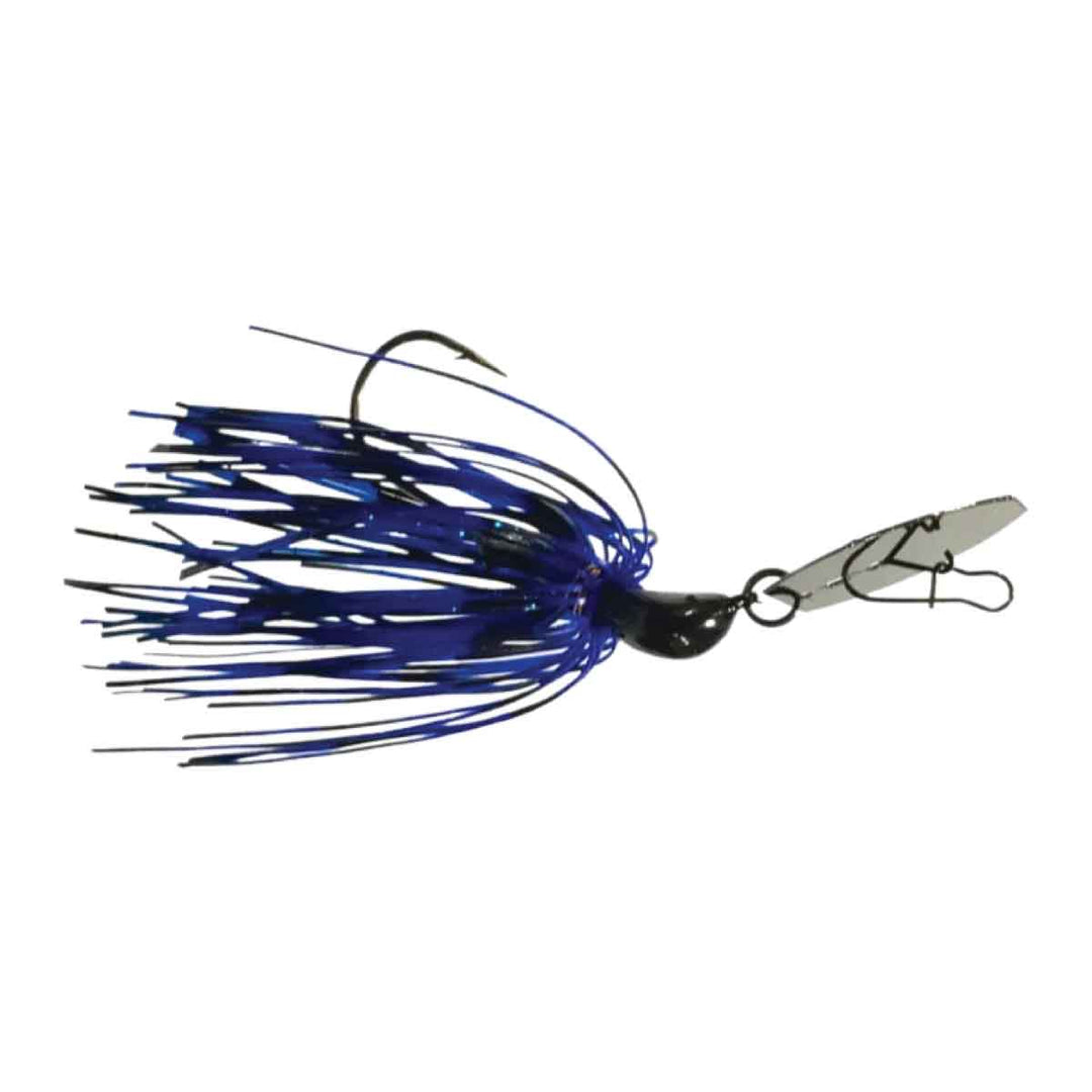 Blue Rock Echo Vibrating Jig with hand-tied skirt and vibration design for bass fishing