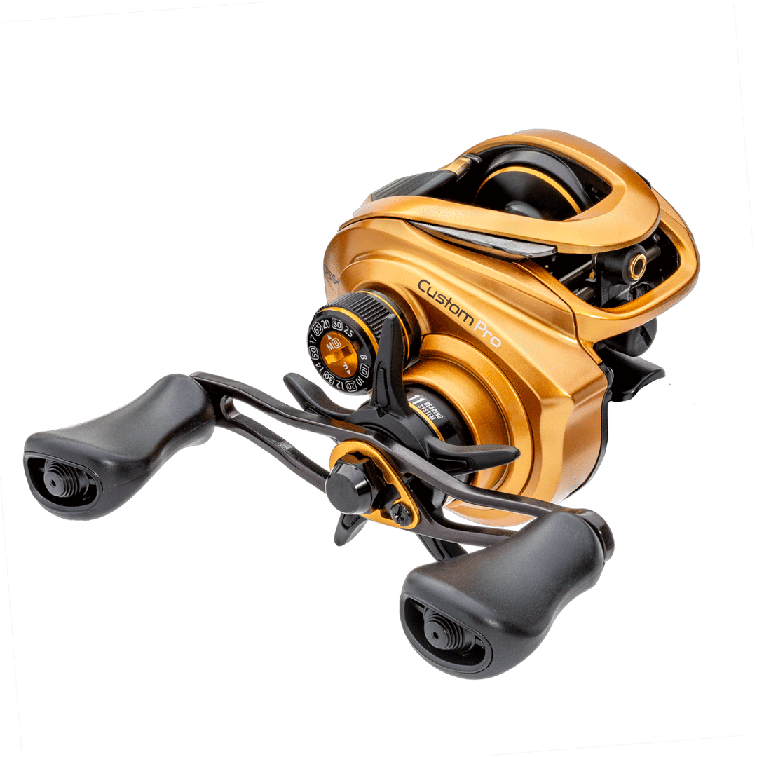 Lew's Custom Pro Casting Reel – tournament-grade baitcaster with aluminum frame and carbon side plates