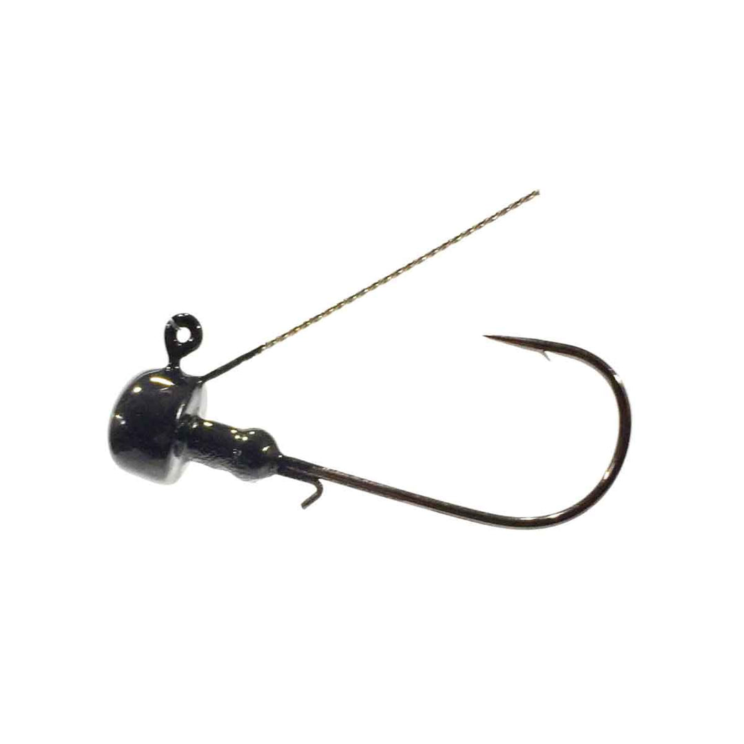 Blue Rock Nasty Ned Head Weedless with mushroom head, weed guard, and wire keeper for soft plastics